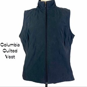 Columbia Women’s Black Microfiber Zippered Vest Size L